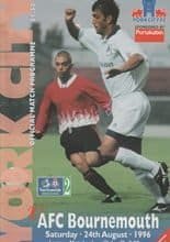 York City v AFC Bournemouth 24-Aug-1996