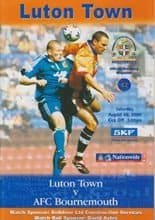 Luton Town v Bournemouth 26-Aug-2000