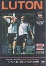 Luton Town v AFC Bournemouth 30-Aug-2004