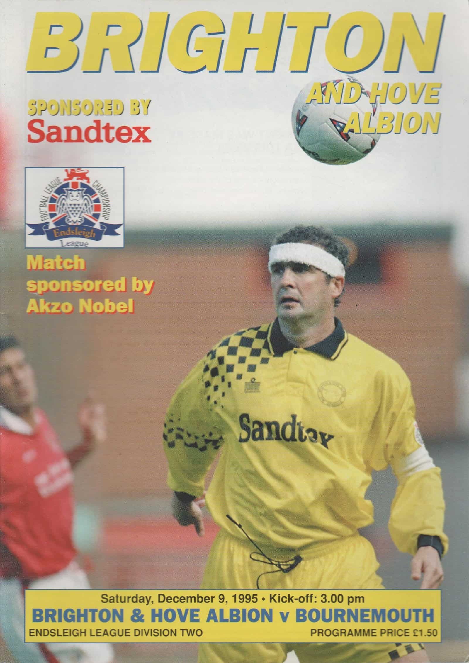 Brighton & Hove Albion v AFC Bournemouth 09-Dec-1995