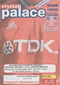 Crystal Palace Reserves v AFC Bournemouth Reserves 02-Sep-1998