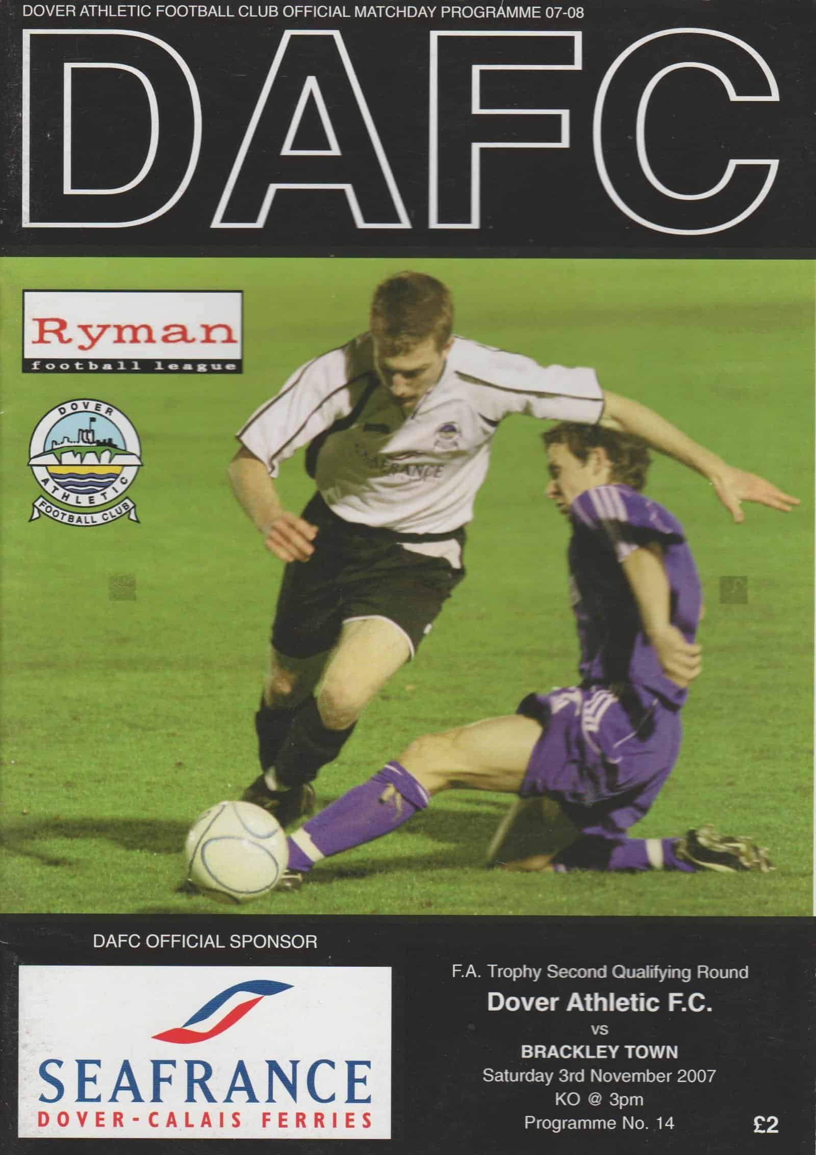 Dover Athletic v Brackley Town 03-Nov-2007