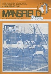 Mansfield Town v Bradford City 11-Dec-1982