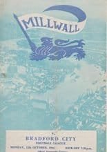 Millwall v Bradford City 12-Oct-1964