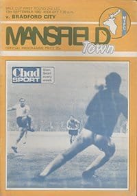 Mansfield Town v Bradford City 13-Sep-1982