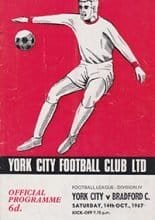 York City v Bradford City 14-Oct-1967