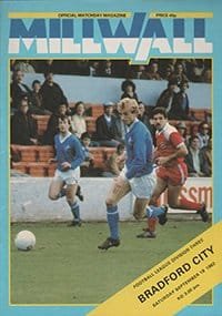 Millwall v Bradford City 18-Sep-1982