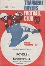 Tranmere Rovers v Bradford City 19-Oct-1970