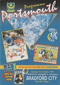 Portsmouth v Bradford City 21-Oct-1997