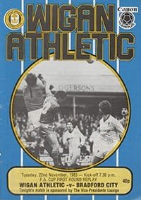 Wigan Athletic v Bradford City 22-Nov-1983