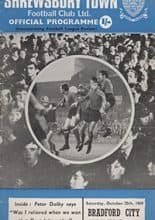 Shrewsbury Town v Bradford City 25-Oct-1969