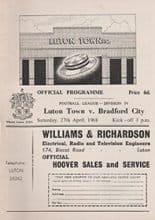 Luton Town v Bradford City 27-Apr-1968