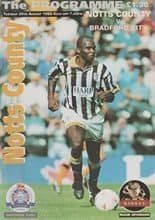 Notts County v Bradford City 29-Aug-1995