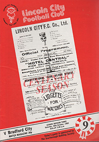 Lincoln City v Bradford City 30-Oct-1982