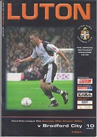 Luton Town v Bradford City 30-Oct-2004