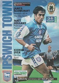 Ipswich Town v Bradford City 31-Jan-1998