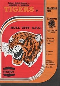 Hull City v Bradford City 31-Mar-1984