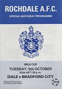 Rochdale v Bradford City 05-Oct-1982