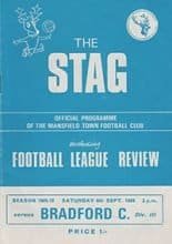 Mansfield Town v Bradford City 06-Sep-1969