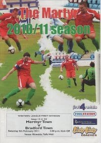 Merthyr Town v Bradford Town 05-Feb-2011