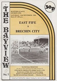 East Fife v Brechin City 10-Nov-1984