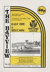 East Fife v Brechin City 12-Apr-1986