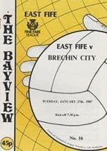 East Fife v Brechin City 27-Jan-1987
