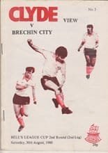 Clyde v Brechin City 30-Aug-1980