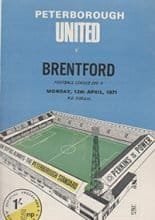 Peterborough United v Brentford 12-Apr-1971