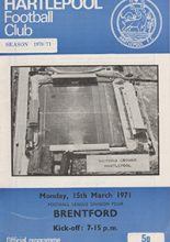 Hartlepool United v Brentford 15-Mar-1971