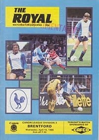 Reading v Brentford 16-Apr-1986
