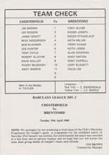 Chesterfield v Brentford 19-Apr-1988