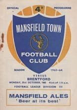 Mansfield Town v Brentford 21-Oct-1963