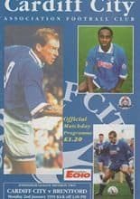 Cardiff City v Brentford 02-Jan-1995
