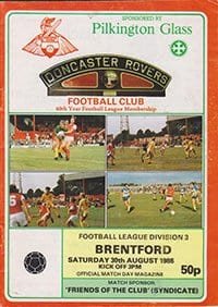 Doncaster Rovers v Brentford 30-Aug-1986