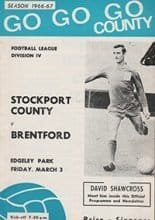 Stockport County v Brentford 03-Mar-1967