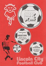 Lincoln City v Brentford 06-Mar-1982