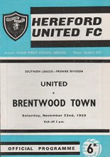 Hereford United v Brentwood Town 22-Nov-1969