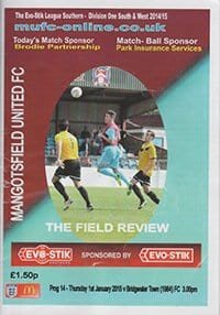 Mangotsfield United v Bridgwater Town (1984) 01-Jan-2015