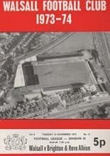 Walsall v Brighton and Hove Albion 13-Nov-1973