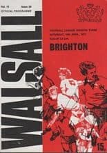 Walsall v Brighton and Hove Albion 16-Apr-1977