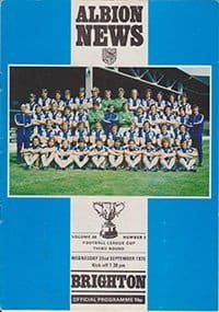 West Bromwich Albion v Brighton and Hove Albion 22-Sep-1976