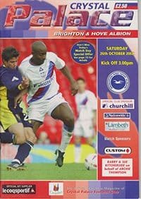 Crystal Palace v Brighton and Hove Albion 26-Oct-2002