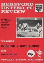 Hereford United v Brighton & Hove Albion 27-Mar-1976