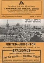 Oxford United v Brighton and Hove Albion 31-Mar-1965
