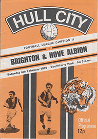 Hull City v Brighton and Hove Albion 04-Feb-1978