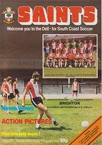 Southampton v Brighton and Hove Albion 06-Sep-1980
