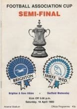 Brighton & Hove Albion v Sheffield Wednesday 16-Apr-1983