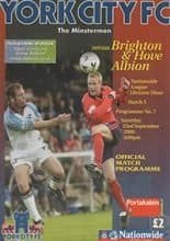 York City v Brighton and Hove Albion 23-Sep-2000