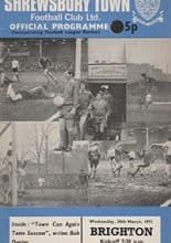 Shrewsbury Town v Brighton and Hove Albion 24-Mar-1971